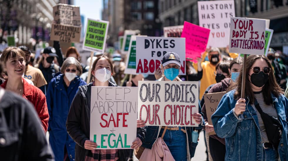 Manifestación pro aborto en Chicago