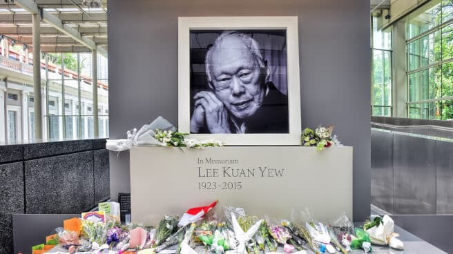 Memorial por Lee Kuan Yew, líder de Singapur Memorial por Lee Kuan Yew, líder de Singapur