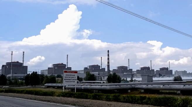 Daños en la central nuclear de Zaporiya La central nuclear de Zaporiya, en Ucrania