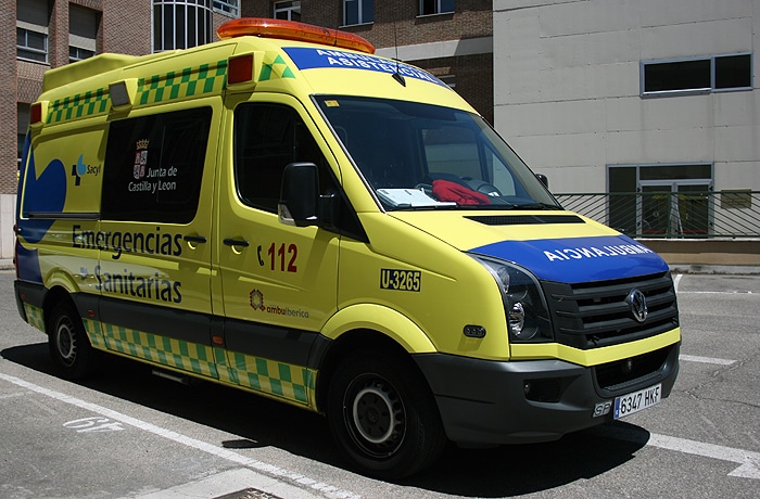 Ambulancia del 112 de Castilla y León.