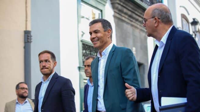 Pedro Sánchez, este martes durante su visita a La Palma.