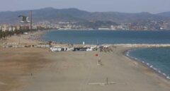 Cerrada al baño la playa de Sacaba, en Málaga, por la presencia de una bacteria
