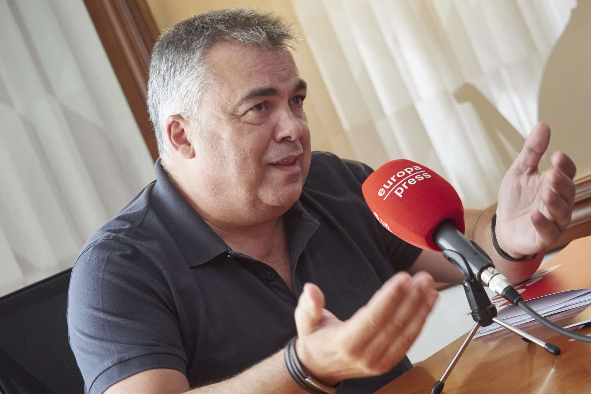 El secretario de Organización del PSOE, Santos Cerdán, en una entrevista.