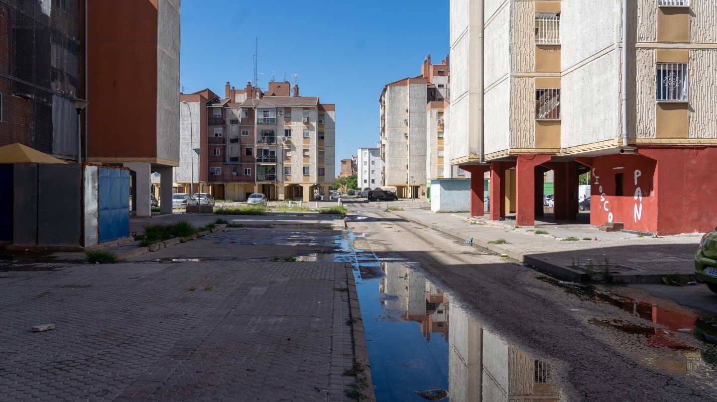 Imágenes del Polígono Sur de Sevilla, conocido popularmente como 'Las Tres Mil Viviendas'.