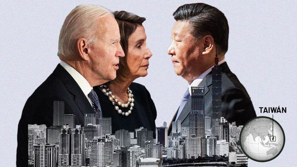Joe Biden, Nancy Pelosi y Xi Jinping con Taiwan