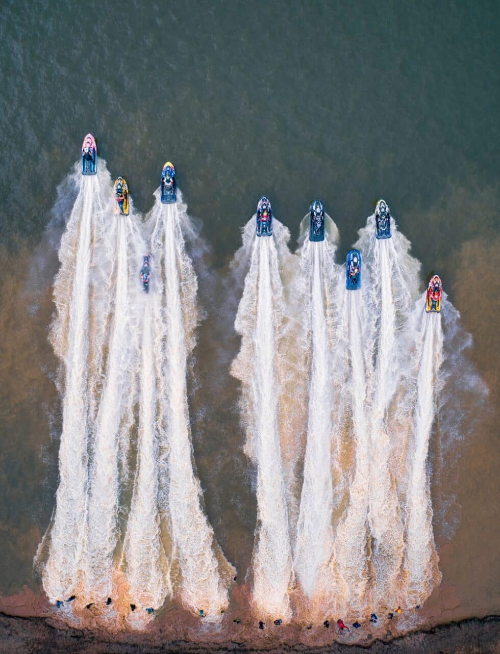 Carrera de motos de agua en Tailandia