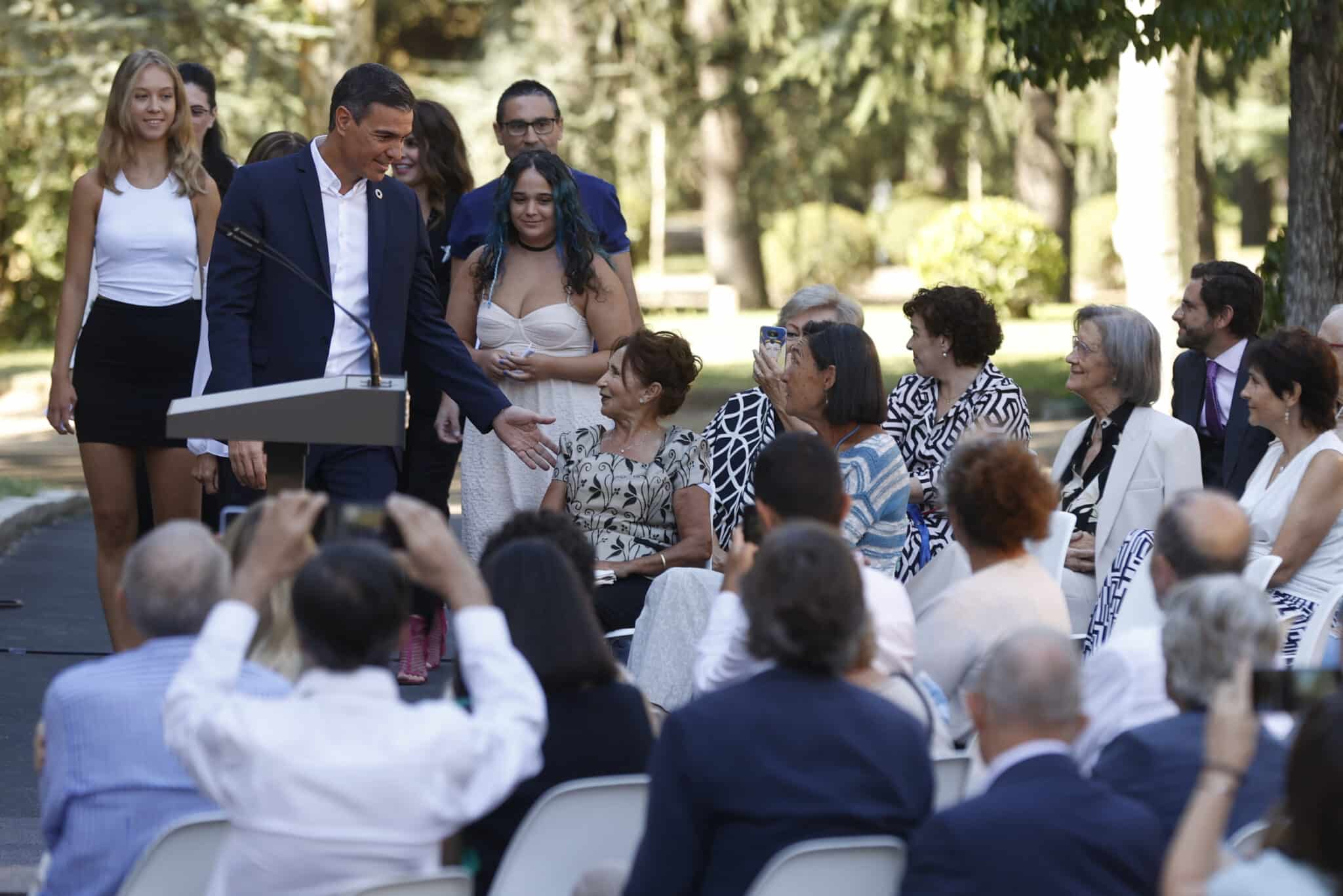 Pedro Sánchez inaugura el curso político en La Moncloa.