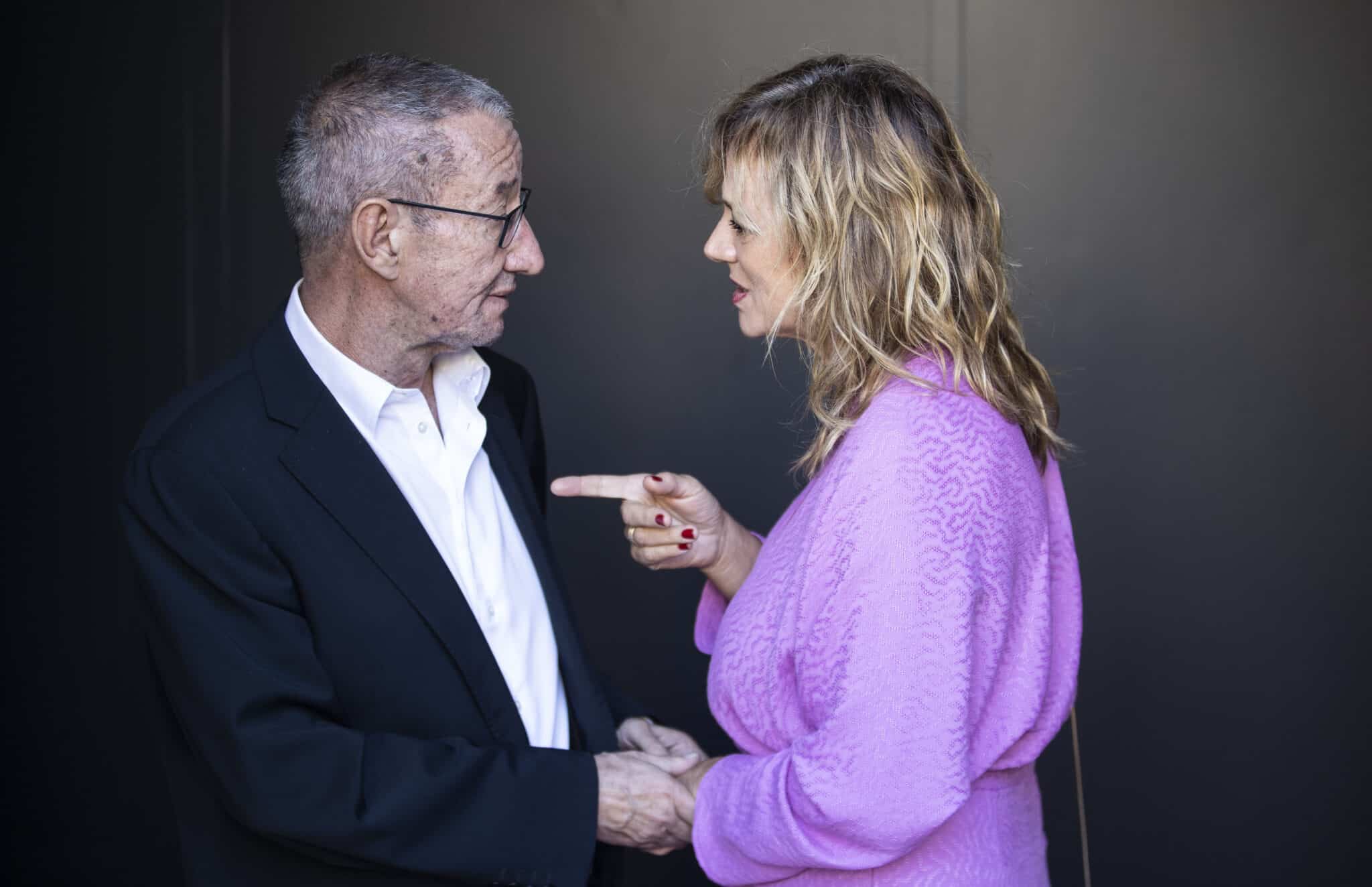 Carlos Boyero y Emma Suárez, en el Festival de San Sebastián.