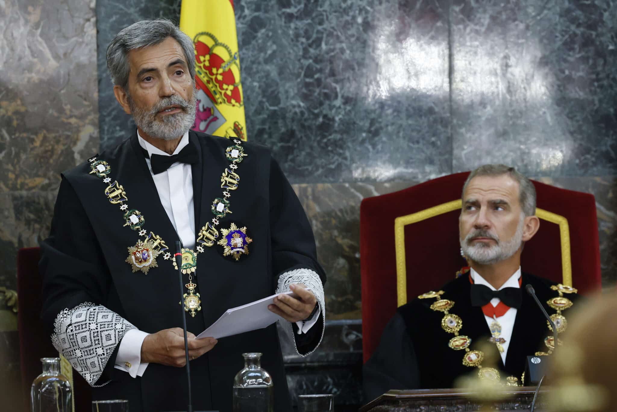 Lesmes, en la Apertura del Año Judicial junto al Rey.