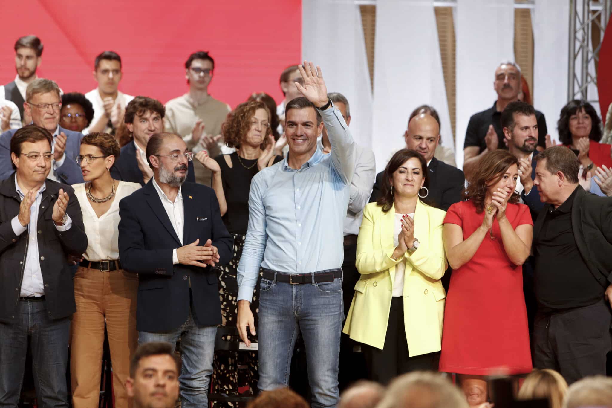 Pedro Sánchez, en el Consejo Político Federal en Zaragoza.