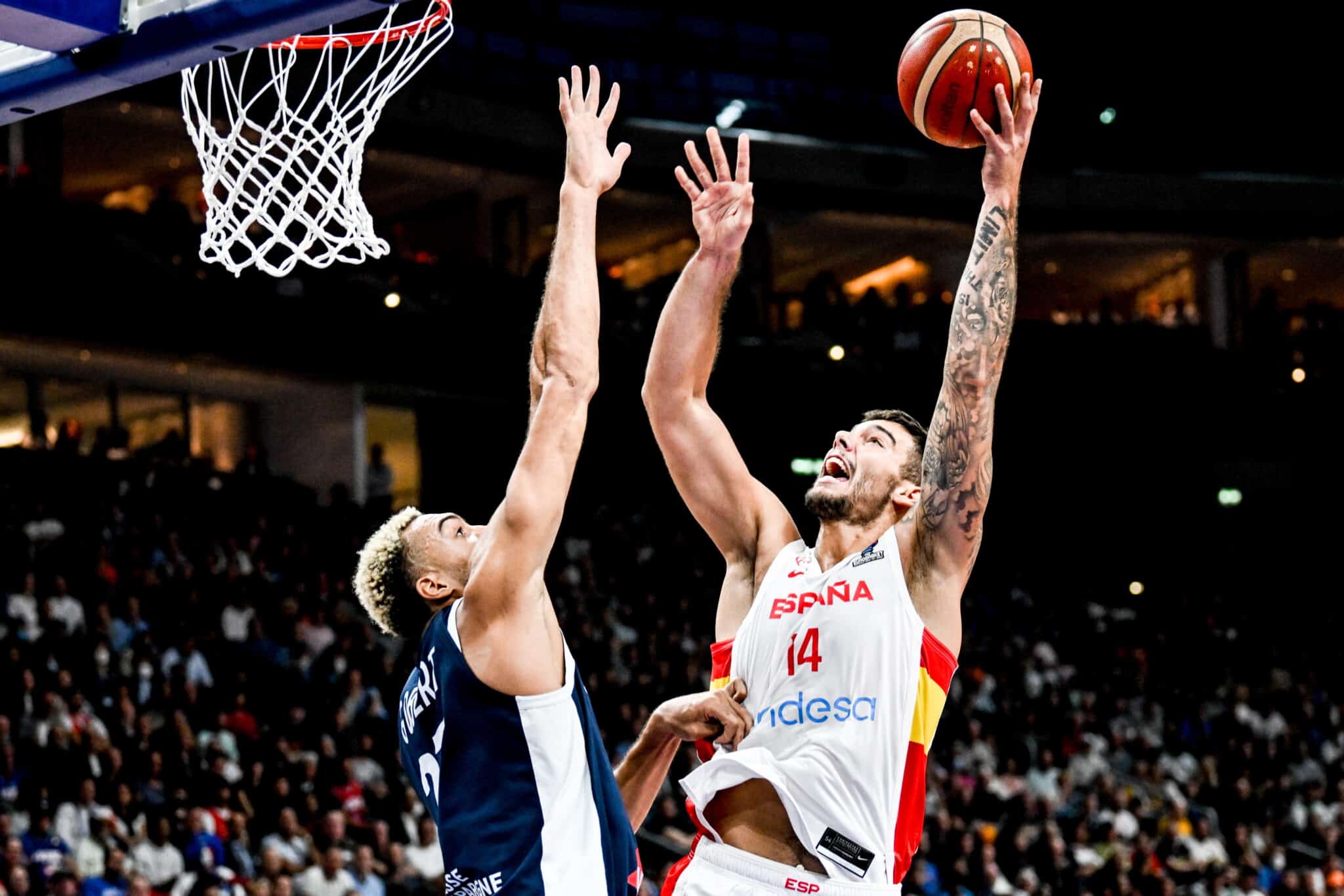 Willy Hernangómez, en la final del Eurobasket frente a Francia.