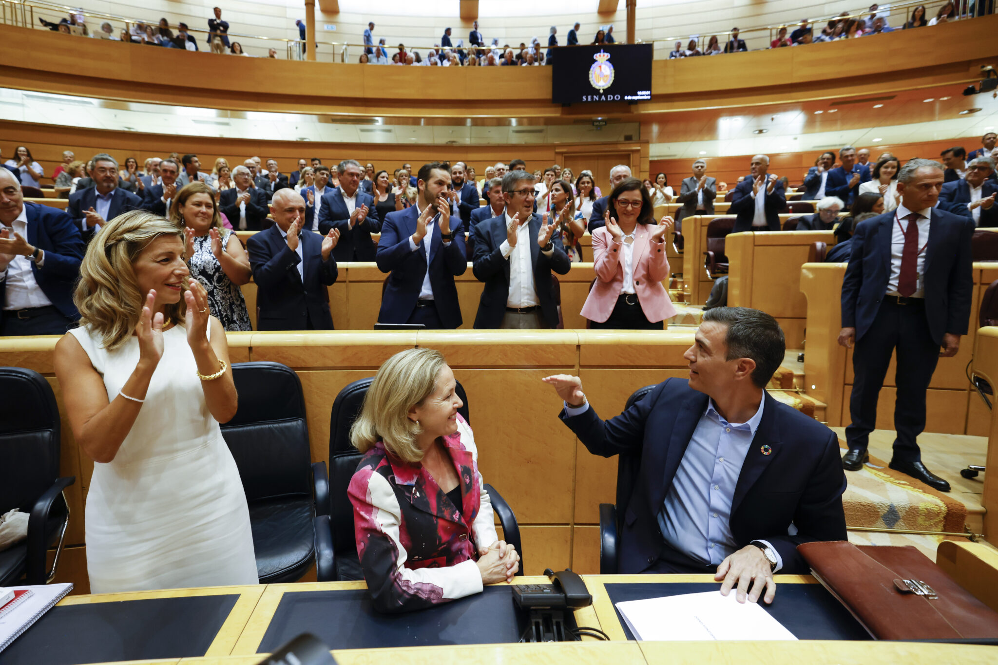 Pedro Sánchez, en el Senado.