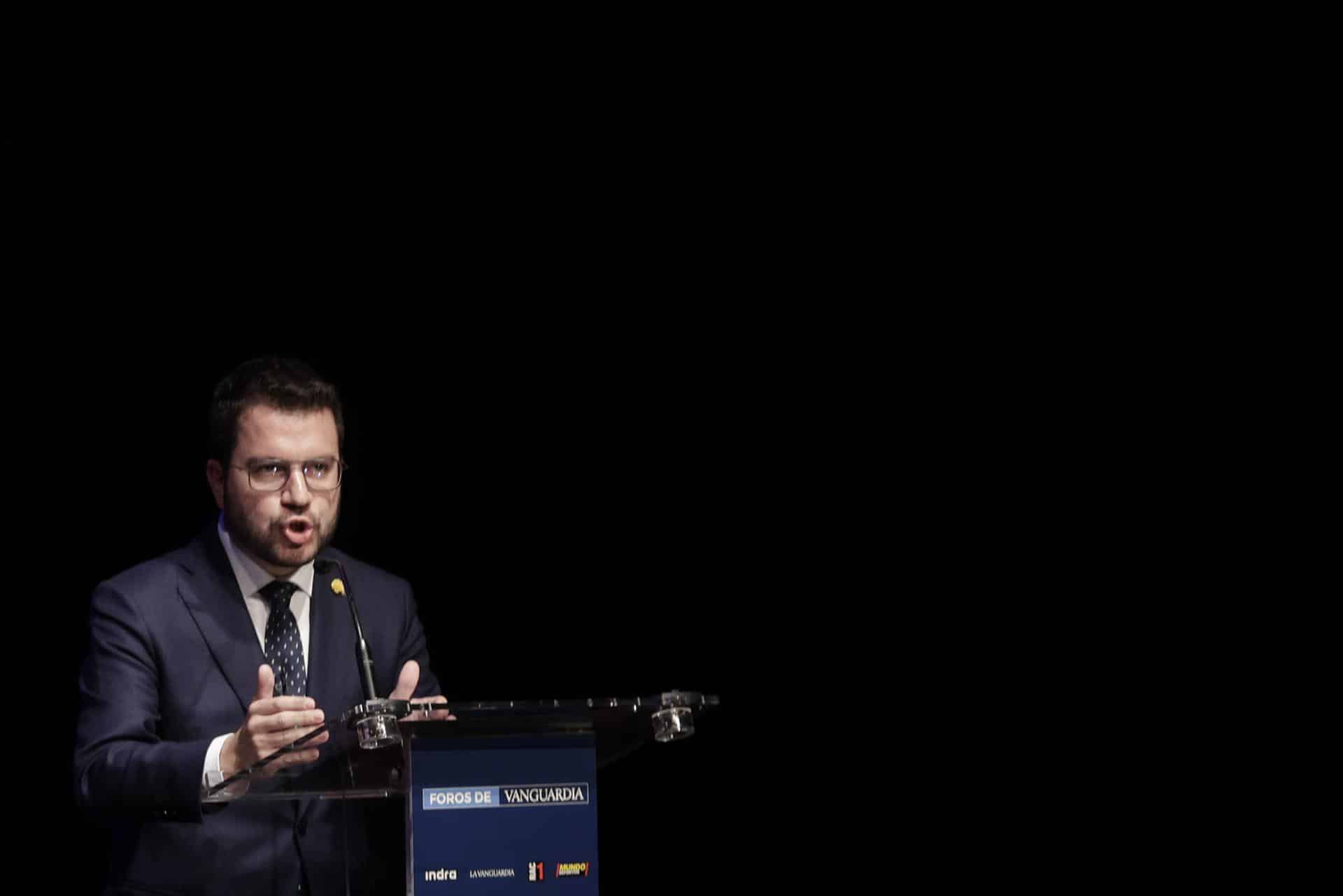 Aragonès: "No contemplo la posibilidad de que Junts salga del Govern"