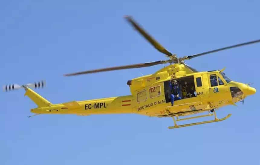 Imagen de archivo de un helicóptero del Consorcio Provincial de Bomberos de Alicante