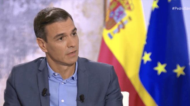 Pedro Sánchez en la entrevista para 24 horas (RTVE)