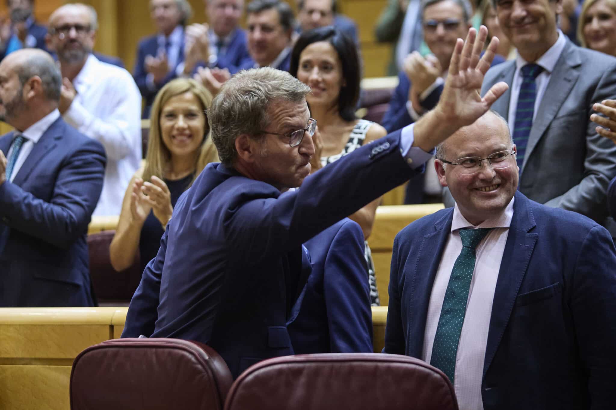 Alberto Núñez Feijóo, en el Senado.