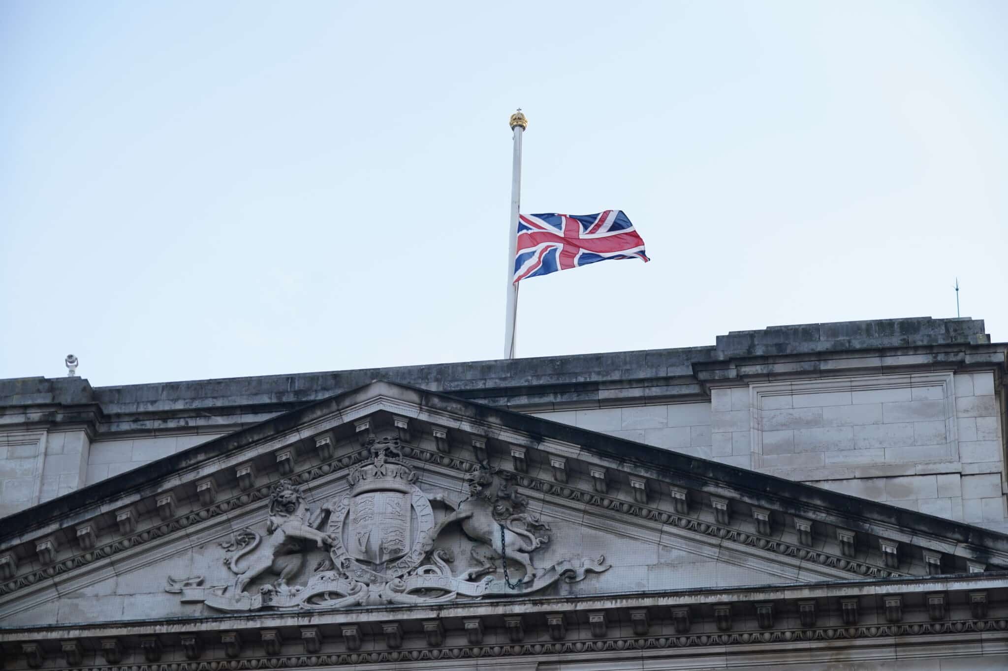 Buckingham Palace por la muerte de Isabel II de Inglaterra