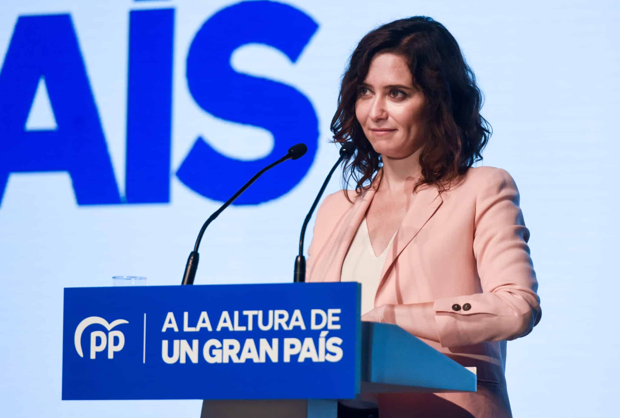 Isabel Díaz Ayuso, en la Unión Interparlamentaria del PP en Toledo.