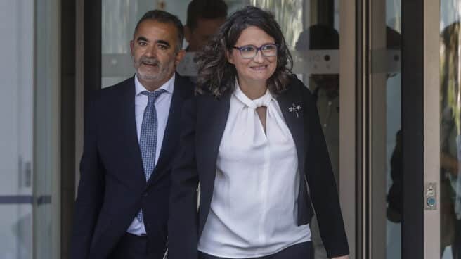Mónica Oltra, en la Ciudad de la Justicia de Valencia. Mónica Oltra, en la Ciudad de la Justicia de Valencia.