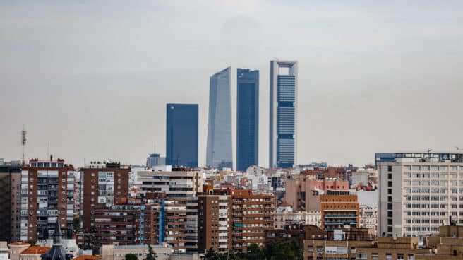 Imagen de edificios en la ciudad de Madrid.