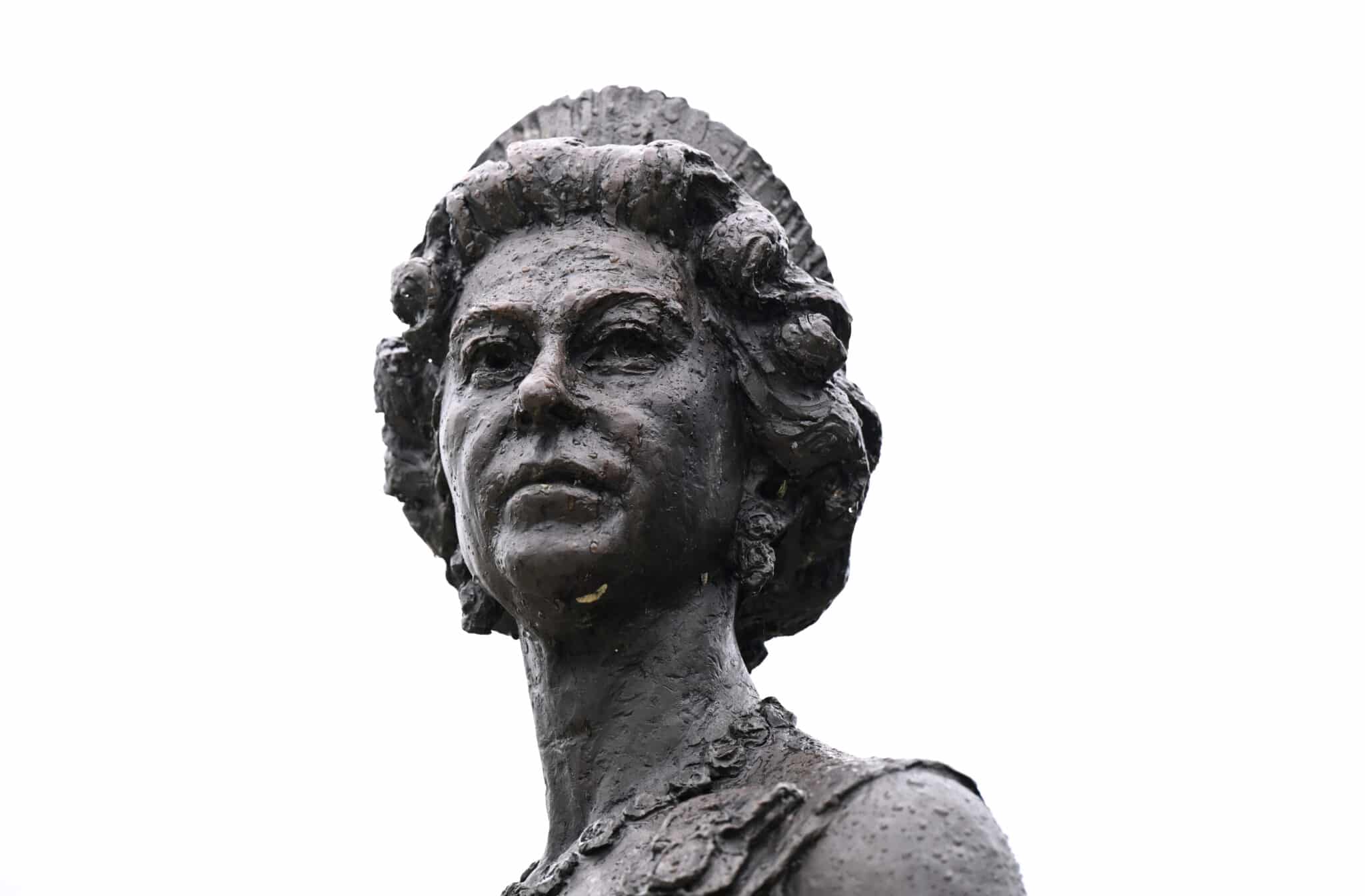 Una estatua de la reina Isabel II en Brisbane, Australia.