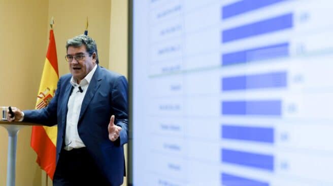 José Luis Escrivá El ministro de Inclusión, Seguridad Social y Migraciones, José Luis Escrivá, presenta en rueda de prensa el avance de la estadística experimental de afiliación a la Seguridad Social del mes de septiembre.