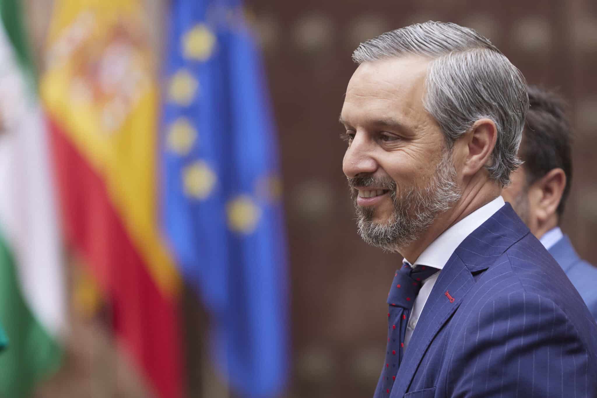 El vicesecretario general de Economía del Partido Popular, Juan Bravo, en un acto cuando era consejero de Hacienda de Andalucía.