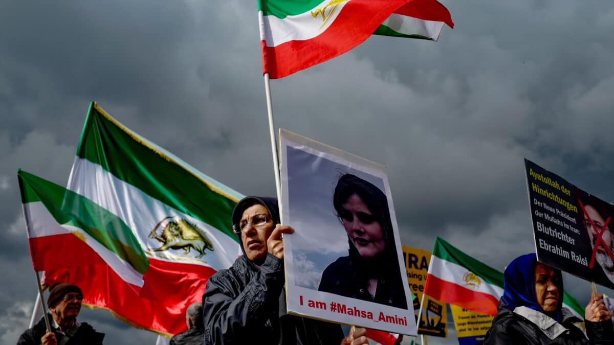 Manifestación en Berlín contra la represión en Irán