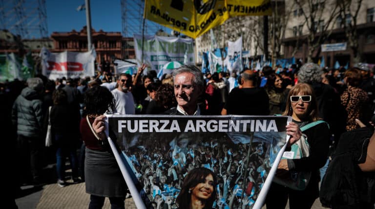 Marcha en favor de Cristina Fernández de Kirchner