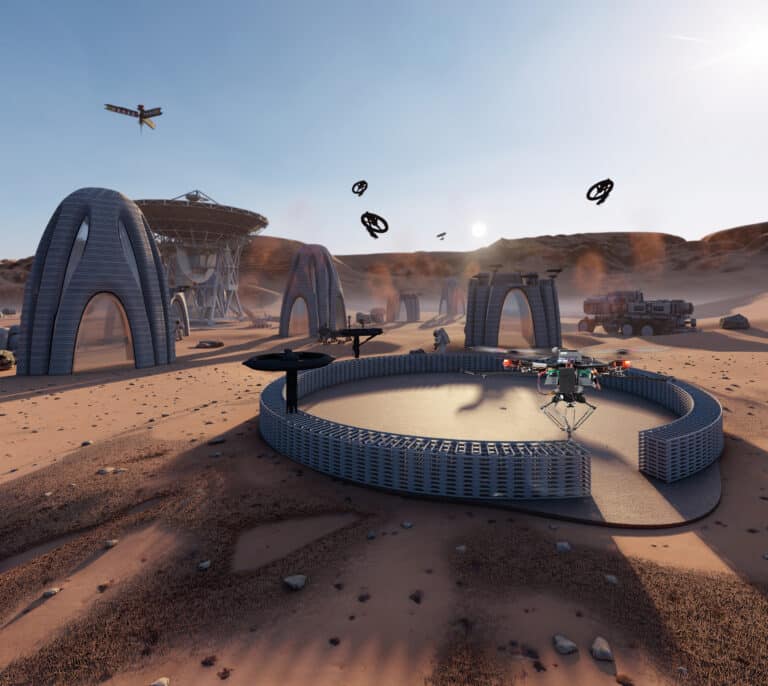 Drones obreros: construyen como abejas y pueden ayudar a colonizar Marte