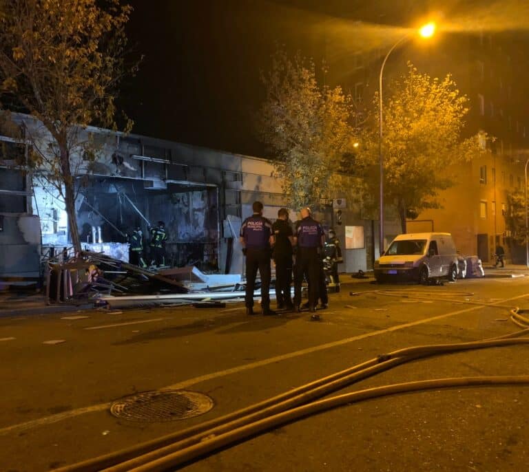 Muere la joven herida y detenida por la explosión de un bar en Carabanchel