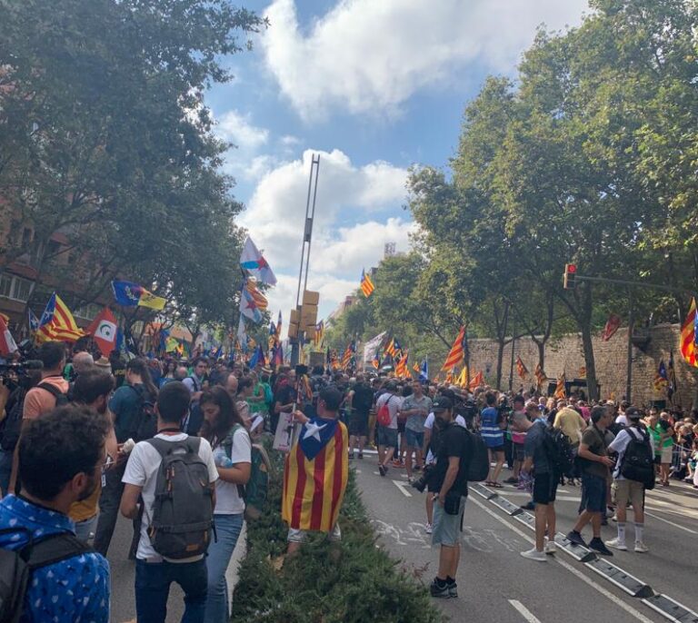 La ANC reclama "independencia o elecciones" en la Diada del divorcio con ERC