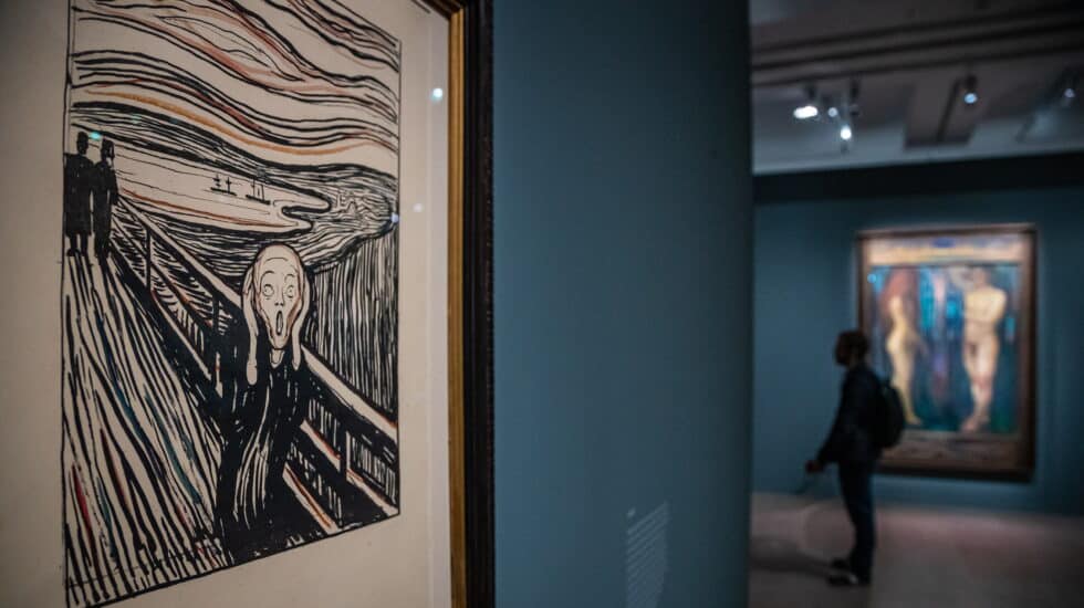 Exhibition of painter Edvard Munch at Musee d'Orsay in Paris