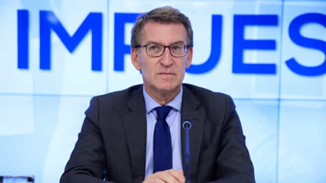 El presidente del Partido Popular, Alberto Núñez Feijóo, preside la reunión del Comité Ejecutivo Nacional del PP, en la sede nacional El presidente del Partido Popular, Alberto Núñez Feijóo, preside la reunión del Comité Ejecutivo Nacional del PP, en la sede nacional