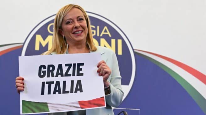 Giorgia Meloni, tras su victoria en las elecciones de Italia.