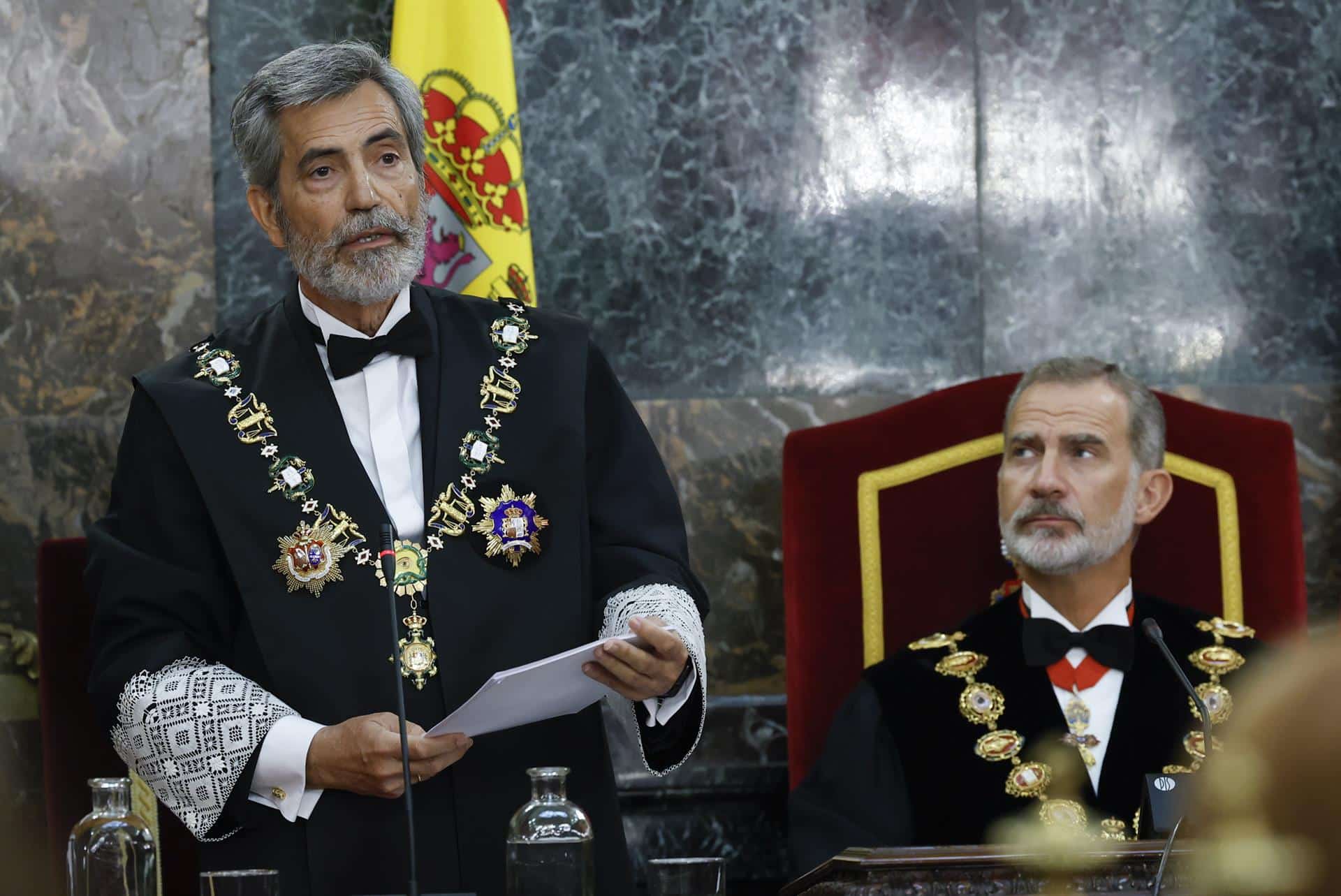 Carlos Lesmes, en el acto de apertura del Año Judicial.