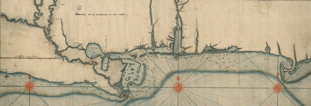 Cartografía de la Luisiana, 1743.