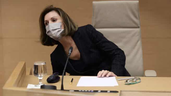 María Dolores de Cospedal, en la comisión del 'caso Kitchen'. María Dolores de Cospedal, en la comisión del 'caso Kitchen'.
