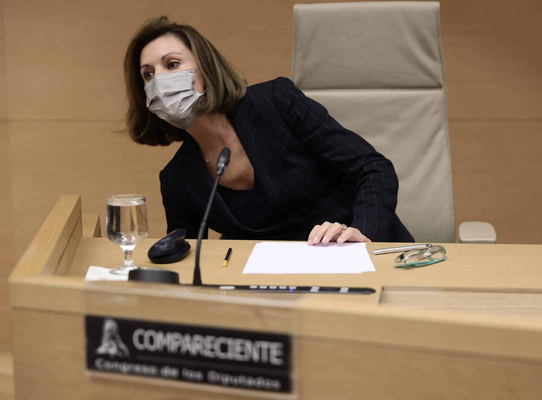 María Dolores de Cospedal, en la comisión del 'caso Kitchen'.