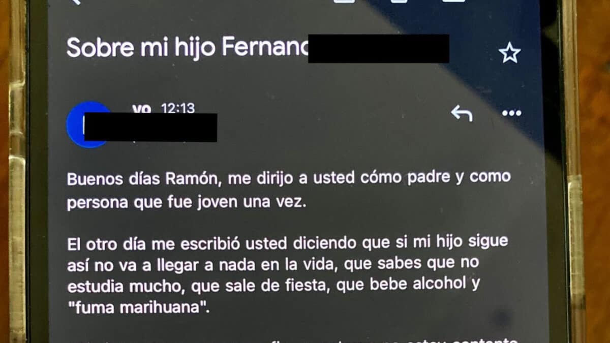 Un padre indignado responde al "no vas a llegar a nada en la vida" de un profesor a su hijo