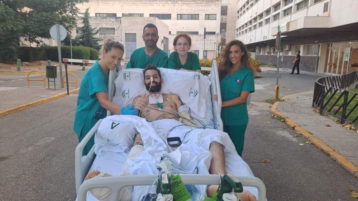 Paseos desde la UCI del Hospital Reina Sofía