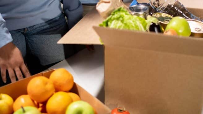 Caja de verduras y frutas