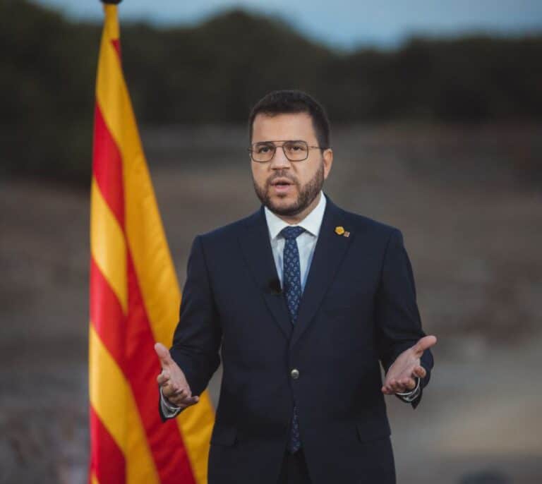 "Cataluña votará": Aragonès promete un nuevo referéndum sin fijar plazos