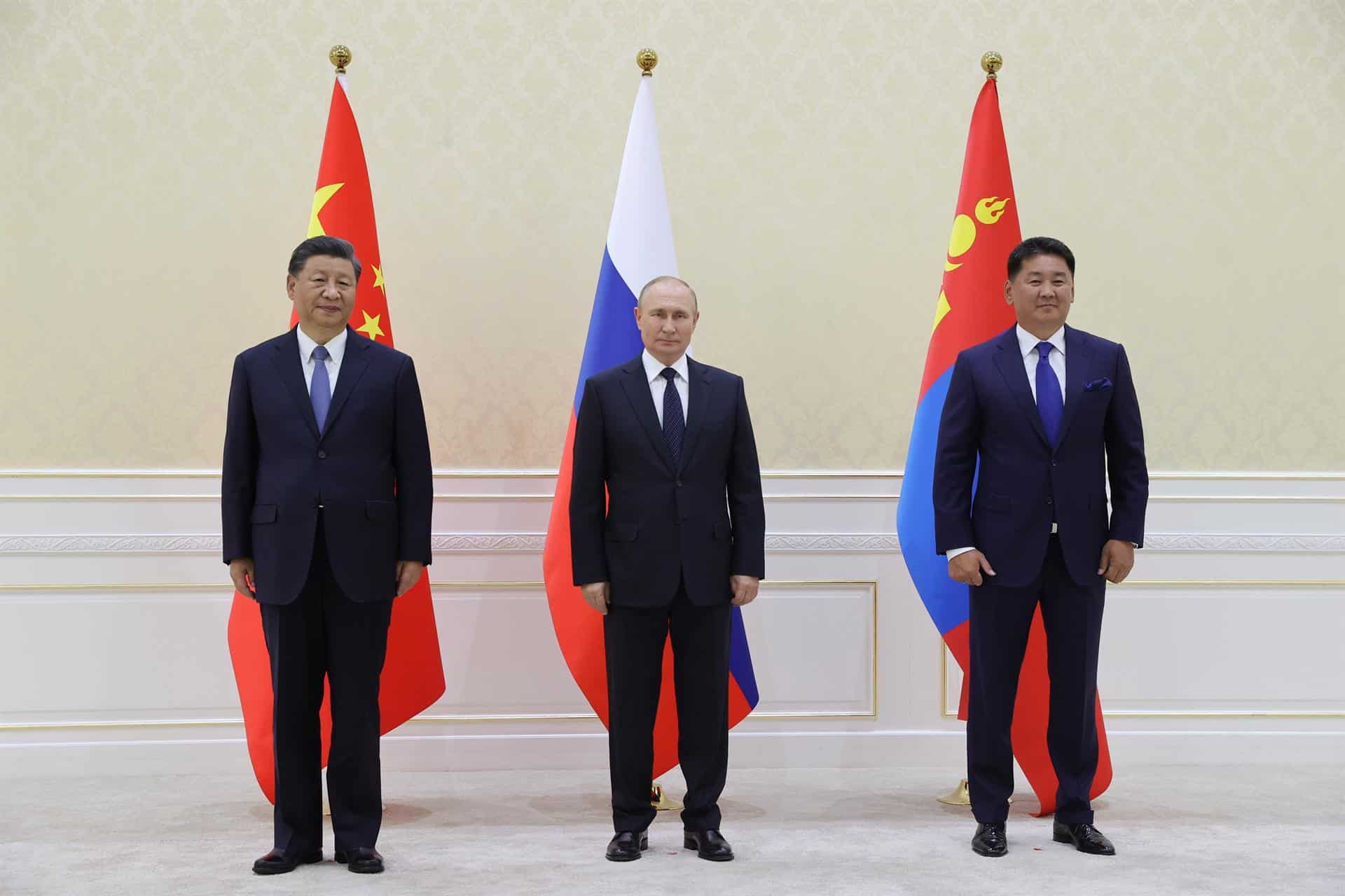 Vladimir Putin y Xi Jinping, reunidos en Samarcanda (Uzbekistán).