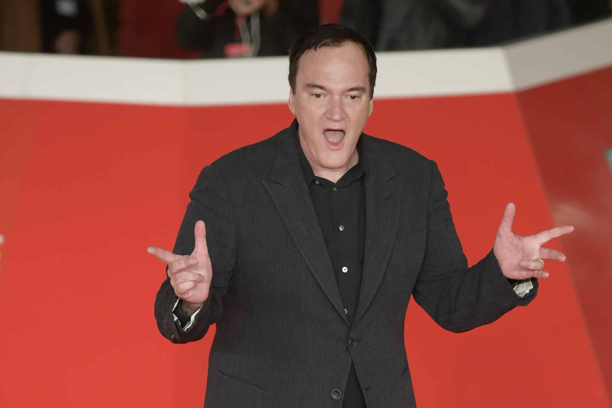 Quentin Tarantino en la alfombra roja del Festival de Cine de Roma en 2021