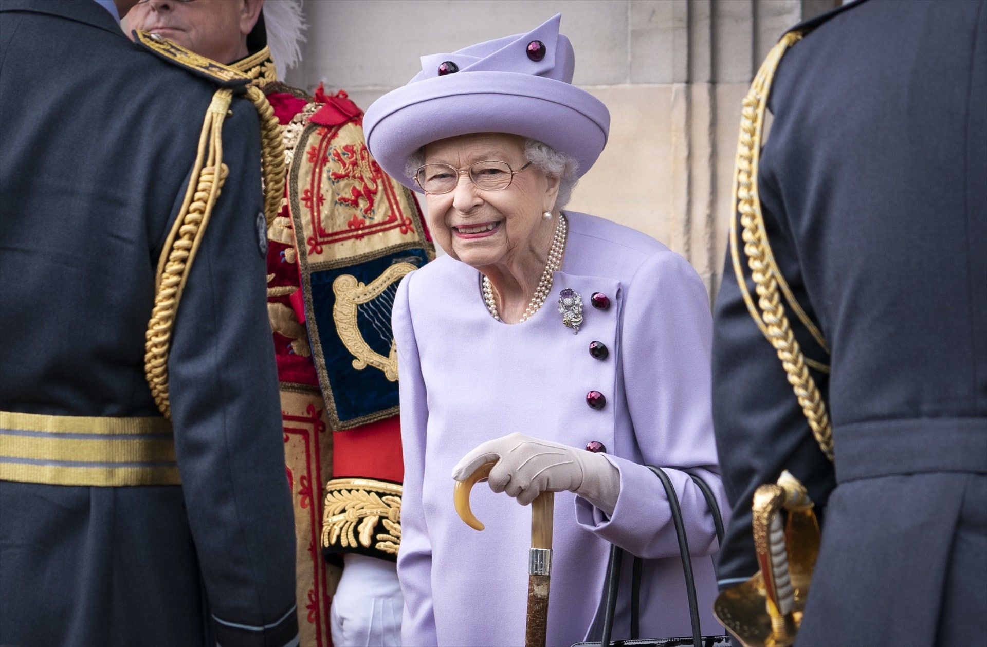 La reina Isabel durante su jubileo de platino