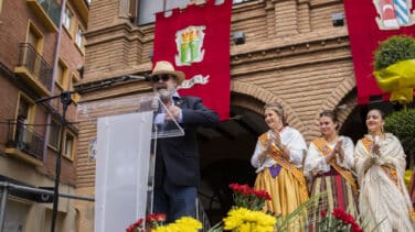 Resines, protagonista de una fiesta de la vendimia de Cariñena marcada por el rechazo a las renovables