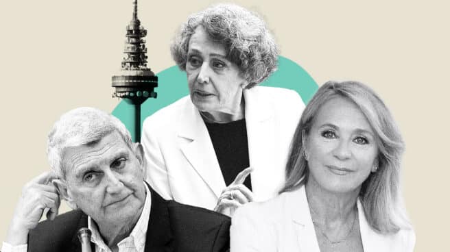 Los últimos tres presidentes de RTVE Pérez Tornero, Rosa María Mateo y Elena Sánchez, últimos máximos dirigentes en RTVE