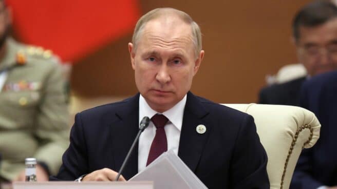 Vladimir Putin, durante una intervención en la cumbre de Samarcanda.