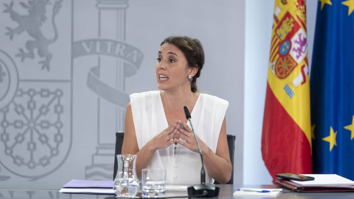 La ministra de Igualdad, Irene Montero